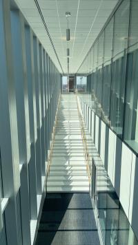 A staircase inside George Tower | Scheller Tower